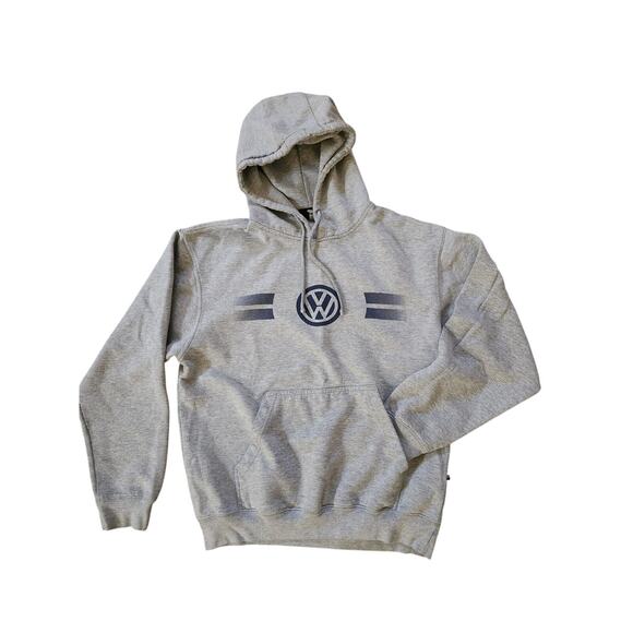 Pennant Other - Volkswagen Hoodie Mens Medium Gray VW Logo Pullover Sweatshirt Pennant